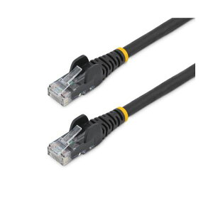 StarTech.com JeS6 LANP[u ቌ[nQ c܂h~ 5m ubN N6LPATCH5MBK1{ y×3Zbgz yp ܂Ƃߔ  Ɩp  Zbg̔z