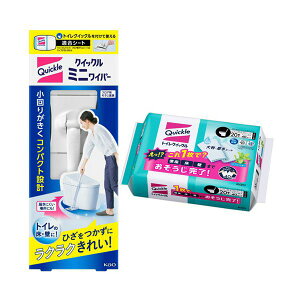花王 クイックルミニワイパー+トイレクイックルつめかえ用セット 1セット 生活用品・インテリア・雑貨 トイレ用品 トイレ掃除用品生活用品・インテリア・雑貨 トイレ用品 トイレ掃除用品
