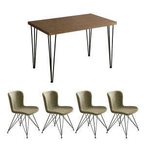 �`�F�A���e�[�u�� 5�_�Z�b�g �_�C�j���O�e�[�u����110cm�F�E�H�[���i�b�g �t�@�u���b�N �_�C�j���O�`�F�A4�r�F�C�G���[ �g���i (���[�J�[��:�z�[���e�C�X�g�j �C���e���A �Ƌ� �e�[�u�� �_