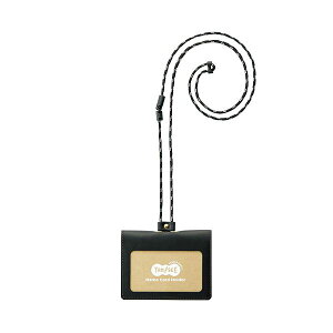 TANOSEE 【お徳用セット】 TANOSEE 合皮製ネームカードホルダー 2つ折りタイプ ブラック 1個 【×5セット】 【お徳用 まとめ買い お買い得 業務用 割引 セット販売】 文房具・事務用品 文具 オフ