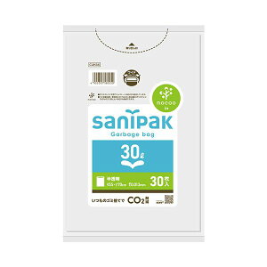 日本サニパック nocoo inパワーポリ袋 半透明 30L CUH34 1パック (30枚) 【×10セット】 【お徳用 まとめ買い お買い得 業務用 割引 セット販売】 日用品雑貨・文房具・手芸 文房具・事務用品 文