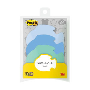 【10個セット まとめ買い】 3M Post-it ポストイット シルエットノート 強粘着 サカナ 3M-SSS-FIX10 【お徳用 まとめ買い お買い得 業務用 割引 セット販売】 日用品雑貨・文房具・手芸 文房具・事