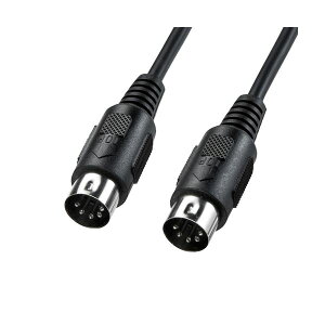 【まとめ買い 5個セット】 サンワサプライ MIDIケーブル KB-MID01-18KX5 【お徳用 まとめ買い お買い得 業務用 割引 セット販売】