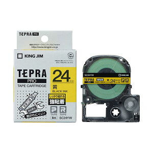 KING JIM �L���O�W�� �e�v�� PRO�e�[�v���S�� 24mm �� KJ-SC24YW ���� �I�t�B�X�p�i �Ɩ��p ���� �I�t�B�X �����p�i ���� ���x���V�[�� �v�����^