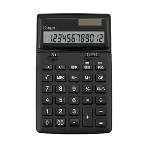 アスカ 抗菌電卓 ブラック C1249BK 1台 【×10セット】 【お徳用 まとめ買い お買い得 業務用 割引 セット販売】 日用品雑貨・文房具・手芸 文房具・事務用品 文具 オフィス用品 文房具 事務用
