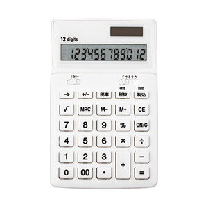 アスカ 抗菌電卓 ホワイト C1249W1台 【×10セット】 【お徳用 まとめ買い お買い得 業務用 割引 セット販売】 日用品雑貨・文房具・手芸 文房具・事務用品 文具 オフィス用品 文房具 事務用品