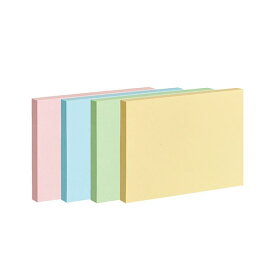 TANOSEE タノシー（大塚商会) ふせん 75×100mm 4色混色 1パック（10冊） 【×2セット】 【 セット販売 まとめ買い 割引 オフィス 文房具 文具 業務用 オフィス用品 】 文具 オフィス用品 付箋紙 ポストイット