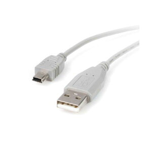 StarTech.com USB2.0�P�[�u�� 3m Type A �i�I�X�j-Mini B �i�I�X�j �O���[ USB2HABM101�{ �y×2�Z�b�g�z �y�����p �܂Ƃߔ��� �������� �Ɩ��p ���� �Z�b�g�̔��z