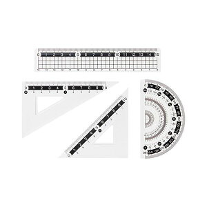 【20個セット お徳用セット】 定規セット ジップパック入 22451904X20 【お徳用 まとめ買い お買い得 業務用 割引 セット販売】 日用品雑貨・文房具・手芸 文房具・事務用品 文具 オフィス用品