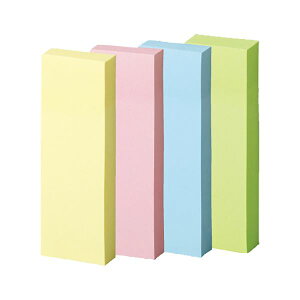 TANOSEE 【お徳用セット】 TANOSEE 強粘着ふせん 75×25mm パステルカラー・4色 1パック (20冊) 【×3セット】 【お徳用 まとめ買い お買い得 業務用 割引 セット販売】 文房具・事務用品 文具 オフ