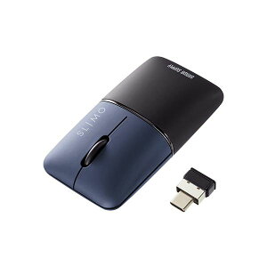 �T�����T�v���C �É����C�����X�u���[LED�}�E�X SLIMO (�[�d���EType-C) MA-WCBS310NV �l�C�r�[