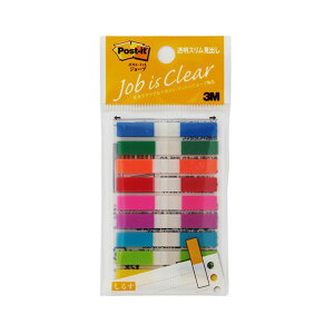 3M ポストイット ジョーブ 透明スリム見出し 44×6mm 9色 680MSH 1パック (9冊) 【×10セット】 【お徳用 まとめ買い お買い得 業務用 割引 セット販売】 日用品雑貨・文房具・手芸 文房具・事務