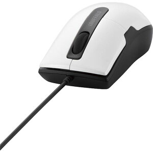 BUFFALO �o�b�t�@���[(�T�v���C) �L��BlueLED�}�E�X �É� / 3�{�^�� S�T�C�Y �z���C�g BSMBU26SSWH