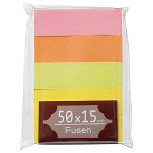 TANOSEE 【お徳用セット】 TANOSEE ふせん 50×15mm ブライトアソート 1パック (5冊) 【×20セット】 【お徳用 まとめ買い お買い得 業務用 割引 セット販売】 日用品雑貨・文房具・手芸 文房具・
