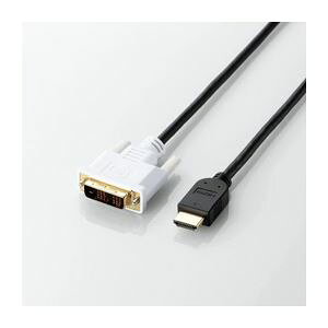 ELECOM �G���R�� HDMI-DVI�ϊ��P�[�u�� DH-HTD30BK �p�\�R�� �P�[�u�� �P�[�u���J�o�[
