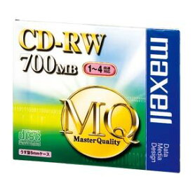 【セット販売】 マクセル maxell PC DATA用 CD-RW 1-4倍速対応 CDRW80MQ.S1P 1枚入 【×10セット】