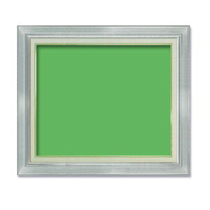 〔 油額 〕 油絵額 キャンバス額 金の油絵額 銀の油絵額 F12号 606×500mm シルバー 額 額縁 フレーム