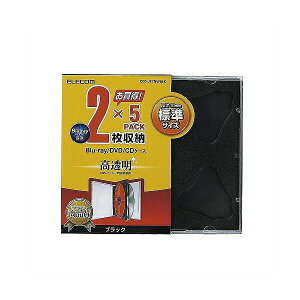 ELECOM y܂Ƃߔ 10Zbgz GR Blu-ray / DVD / CDP[X iW / PS / 2[j CCD-JSCNW5BK y×10Zbgz yp ܂Ƃߔ  Ɩp  Zbg̔z
