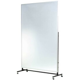 割れない大型 スタンドミラー / 全身姿見鏡 【キャスター 120×180×2.7cm】 シルバー 日本製 軽量 プロ仕様 『REFEX リフェクス』