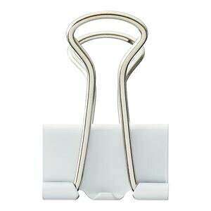 TANOSEE 【お徳用セット】 TANOSEE ダブルクリップ 小 口幅19mm ホワイト 1箱 (10個) 【×60セット】 【お徳用 まとめ買い お買い得 業務用 割引 セット販売】 日用品雑貨・文房具・手芸 文房具・