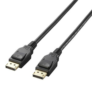 ELECOM GR PC@ DisplayPortP[u / Ver1.2a / 1.5m / ubN CAC-DP1215BK