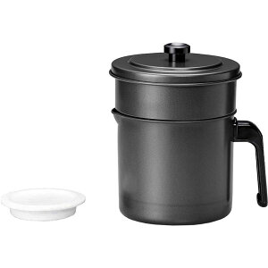 オイルポット / 油こし器 フッ素コート 【0.9L】 活性炭油ろ過ポット フィルター付き 日本製 キッチン用品・食器・調理器具 日用雑貨・キッチン用品 キッチン 台所用品