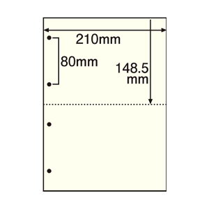 TANOSEE 【お徳用セット】 TANOSEE マルチプリンター帳票 (FSC森林認証紙) A4 2面 4穴 クリーム 1箱 (500枚) 【×2セット】 【お徳用 まとめ買い 割引 セット販売】 プリンタ PCサプライ・消耗品