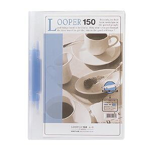 リヒトラブ ルーパー150 A4タテ 2穴 150枚収容 青 F-3016-8 1冊 【×30セット】 【お徳用 まとめ買い お買い得 業務用 割引 】 文房具・事務用品 オフィス用品 ファイル・バインダー クリアケース・