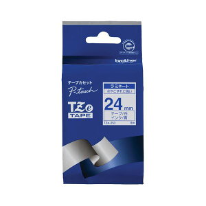 BROTHER ブラザー ピータッチ TZeテープ ラミネートテープ 24mm 白 / 青文字 TZE-253 1個 【×6セット】 【お徳用 まとめ買い お買い得 業務用 割引 セット販売】 文房具・事務用品 文具 オフィス用品