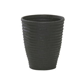 大和プラスチック ファイバーグラスシリーズ ナミツボ 52型 ブラック （底穴なし） 花 ガーデニング プランター 植木鉢 鉢