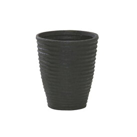 大和プラスチック ファイバーグラスシリーズ ナミツボ 67型 ブラック （底穴なし） 花 ガーデニング プランター 植木鉢 鉢