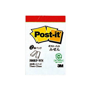 3M �X���[�G�� �|�X�g �E �C�b�g �ӂ���Đ����X�^���_�[�h�J���[ 75×25mm �z���C�g�i�ԑѓ��j 500RP-WN 1�p�b�N�i2���j �y×50�Z�b�g�z �y �Z�b�g�̔� �܂Ƃߔ��� ���� �������� �����p�i �z ���� 