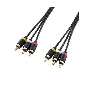 ELECOM GR AVP[u / TV-rfIfbLp / RCAsvO×3-RCAsvO×3 / 2.0m DH-WRYN20 y×3Zbgz yp ܂Ƃߔ  Ɩp  Zbg̔z