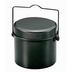 【24個セット お徳用】 林間飯盒 / 飯ごう 【丸型 4合炊き】 2合炊き・4合炊き用水量線付き 『キャプテンスタッグ / CAPTAIN STAG』 【お徳用 まとめ買い お買い得 業務用 割引 セット販売】