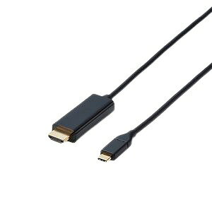 ELECOM GR PC@ ϊP[u / USB Type-C - HDMI / 1.0m / ubN CAC-CHDMI10BK