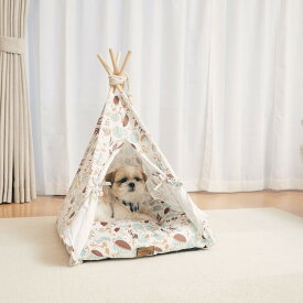 Pet Tipi tent（ペットティピーテント）スクエア×ホワイト 犬 ペット 犬用 ペット用品 DOG サークル ケージ
