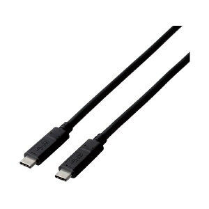 ELECOM �G���R�� PC�@�� USB3.1 �iGen1�jC-C�P�[�u�� 2m �u���b�N MPA-CC13A20NBK