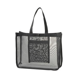 TANOSEE メッシュバッグA4ワイド 黒 1パック (10枚) 日用品雑貨・文房具・手芸 文房具・事務用品 文具 オフィス用品 文房具 事務用品 袋類 袋類