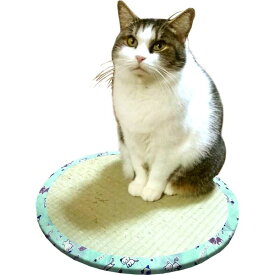 ペット用品 直径約47×高さ1.2cm 円型 い草100％ ダンボール ペット用品 猫用品 ねこちゃん畳2