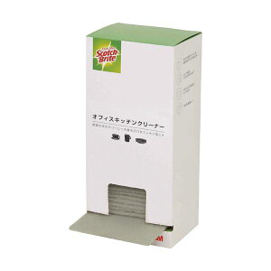 3M スコッチ・ブライトオフィスキッチンクリーナー 40枚 (80カット) MCC-02 1箱 【×3セット】 【お徳用 まとめ買い お買い得 業務用 割引 セット販売】 キッチン用品・食器・調理器具 日用雑