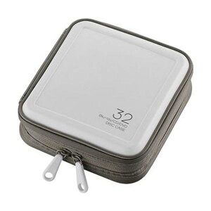 ELECOM エレコム Blu-ray・CD・DVD対応ファスナーケース 32枚収納 ホワイト CCD-HB32WH 1個 【×10セット】 【お徳用 まとめ買い お買い得 業務用 割引 セット販売】