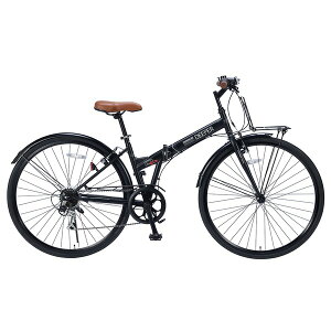 MYPALLAS (マイパラス) 折畳自転車 シティクロス27・6段ギア DE-601 マットブラック