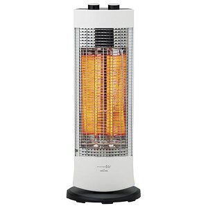 足元ヒーター 暖房器具 幅30cm パールホワイト 速暖性 2段階出力切替 転倒OFF 軽量 ハンドル付 ダブルカーボンヒーター リビング 家電 季節・空調家電 生活家電 住宅設備家電 季節家電(冷暖