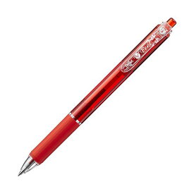【セット販売】 ぺんてる 油性ボールペン ビクーニャフィール 0.7mm 赤 BXB-117B 1セット（10本） 【×10セット】