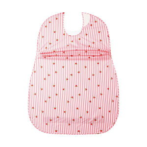 オオサキメディカル プラスハートこぼれにくい食事用エプロン サイドタック ピンク 73749 1枚 【×5セット】 【お徳用 まとめ買い お買い得 業務用 割引 セット販売】