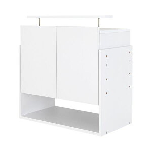 コレクションケース / 収納棚 ワイド 専用上置き 【ハイタイプ 奥行39cm用 ホワイト】 幅83.1cm 本体別売 【組立品】