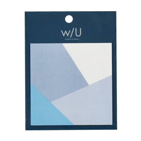 W / Uシリーズ スクエア付箋 ネイビー 75×75mm / 20枚 WU-FSTL-5 【×10セット】 【 セット販売 まとめ買い 割引 オフィス 文房具 文具 業務用 オフィス用品 】 文具 オフィス用品 付箋紙 ポストイット