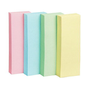 TANOSEE 【お徳用セット】 TANOSEE ふせん 75×25mm 4色混色 1パック (20冊) 【×3セット】 【お徳用 まとめ買い お買い得 業務用 割引 セット販売】 日用品雑貨・文房具・手芸 文房具・事務用品 文