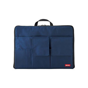 リヒトラブ (LIHITLAB) バッグ イン バッグ ワイドA4 藍 A-7559-11 【×3セット】 【お徳用 まとめ買い お買い得 業務用 割引 セット販売】