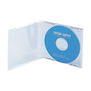サンワサプライ Blu-ray・DVD・CDケース クリア FCD-PN10CLN 1パック (10枚) 【×5セット】 【お徳用 まとめ買い お買い得 業務用 割引 セット販売】